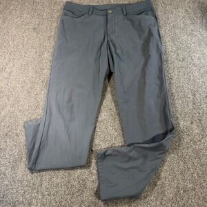 Lululemon ABC Pant Classic Warpstreme Slate Grey Blue Mens 36 LM5A60S